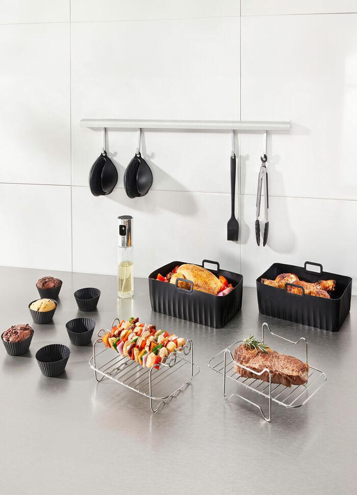 Zubeh&ouml;r-Set f&uuml;r Hei&szlig;luftfritteusen, 19-teilig 