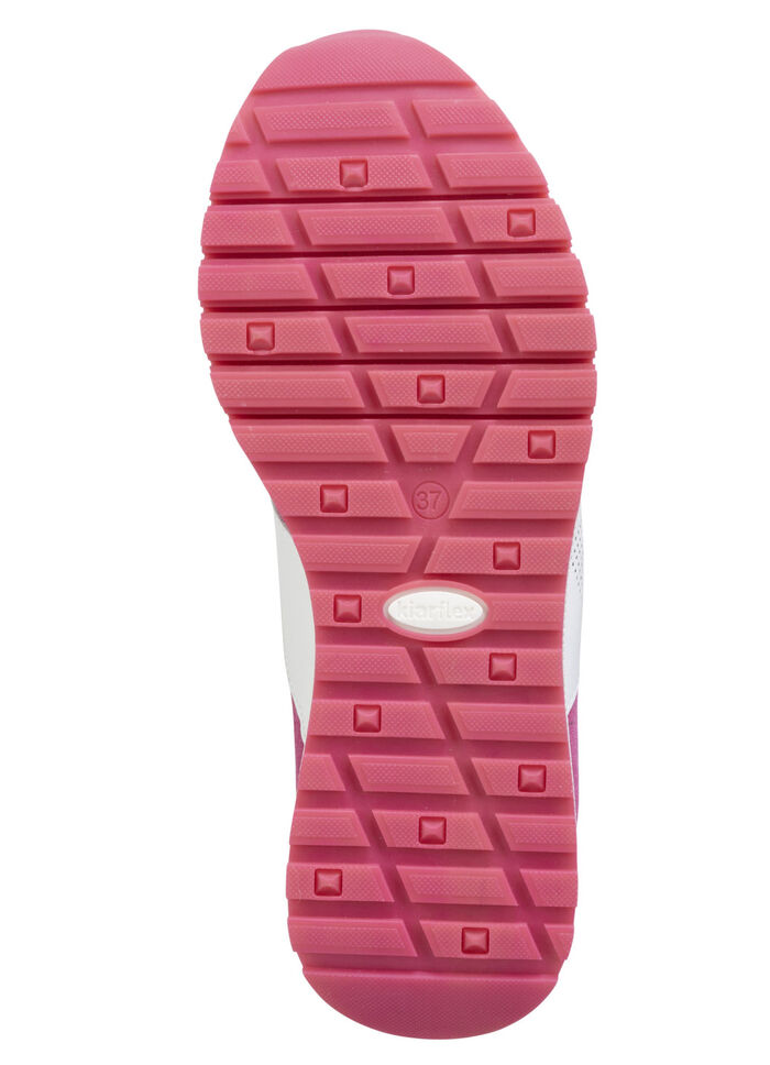 ELENA EDEN Sneaker mit Zier-Perforation PINK-WEISS