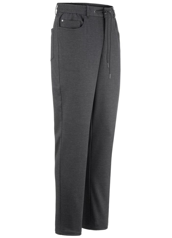 Superstretch-Hose mit Gummibund in 3 Farben ANTHRAZIT MELIERT