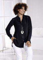 Longbluse mit Hemdkragen 