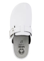 Mubb, klassische Damen-Clogs, Wete H, mit herausnehmbarem Fußbett WEISS