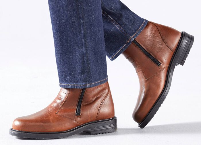GINO GALANTE, gef&uuml;tterte Herren-Stiefel, Winterschuhe, mit Lammfell 