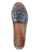 Gemini Slipper aus teilweise geprägtem Nappaleder BLAU