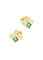 Edle Ohrstecker mit Smaragd 