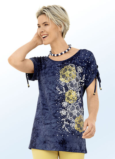 Shirt in angesagter Batik-Optik in 2 Farben 