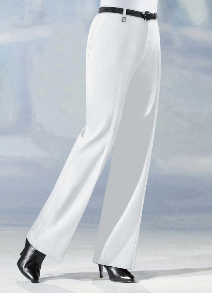 Hose in angesagter Marlene-Form in 6 Farben WEISS
