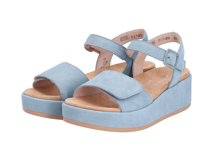 Sandale aus Samtveloursleder 