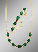 Eleganz trifft auf Moderne &ndash; Garnitur mit synth. Malachit 