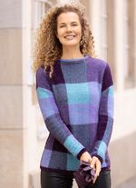 Pullover aus haarigem Effektgarn 