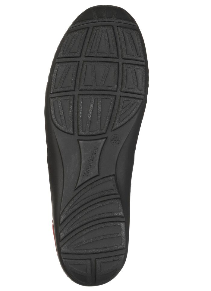 Waldl&auml;ufer, bequeme Damen-Slipper, Weite H, mit herausnehmbarem Fu&szlig;bett BORDEAUX