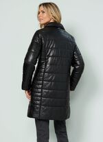 Lederkurzmantel mit Innentasche 