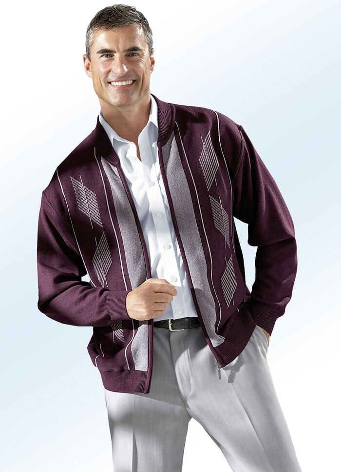 Jacke mit seitlichen Schubtaschen BORDEAUX