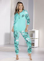 Schlafanzug mit Bündchenabschlüssen  