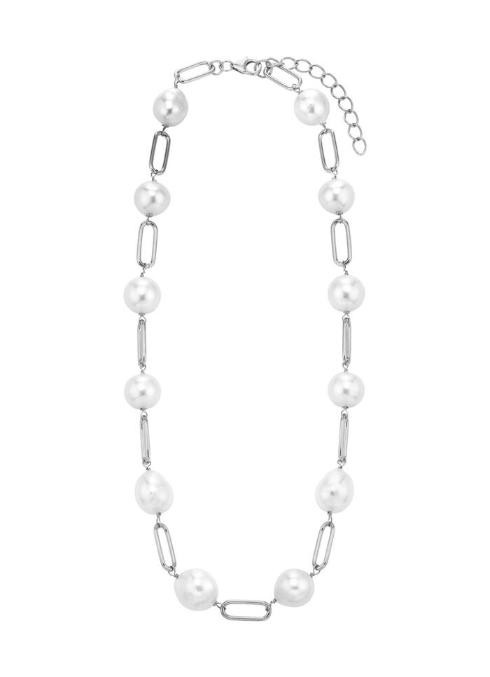 Halskette mit SW-Zuchtperlen 