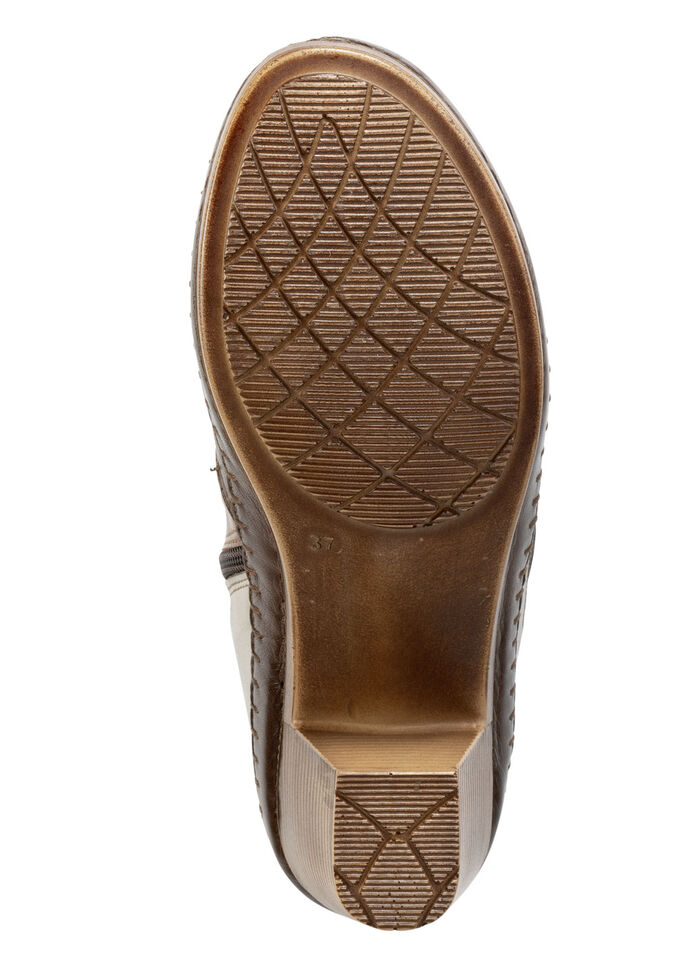 Gemini, modische Damen-Stiefeletten, Winterschuhe, Weite G, mit Reißverschluss BRAUN-KIESEL