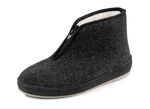 Textil-Stiefelette mit praktischem Reißverschluss SCHWARZ
