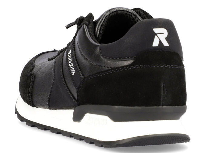 Schnür-Sneaker mit herausnehmbarem Textilfußbett SCHWARZ