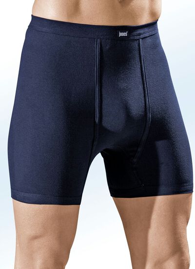 Dreierpack Unterhosen aus Feinripp mit Eingriff, uni bunt 