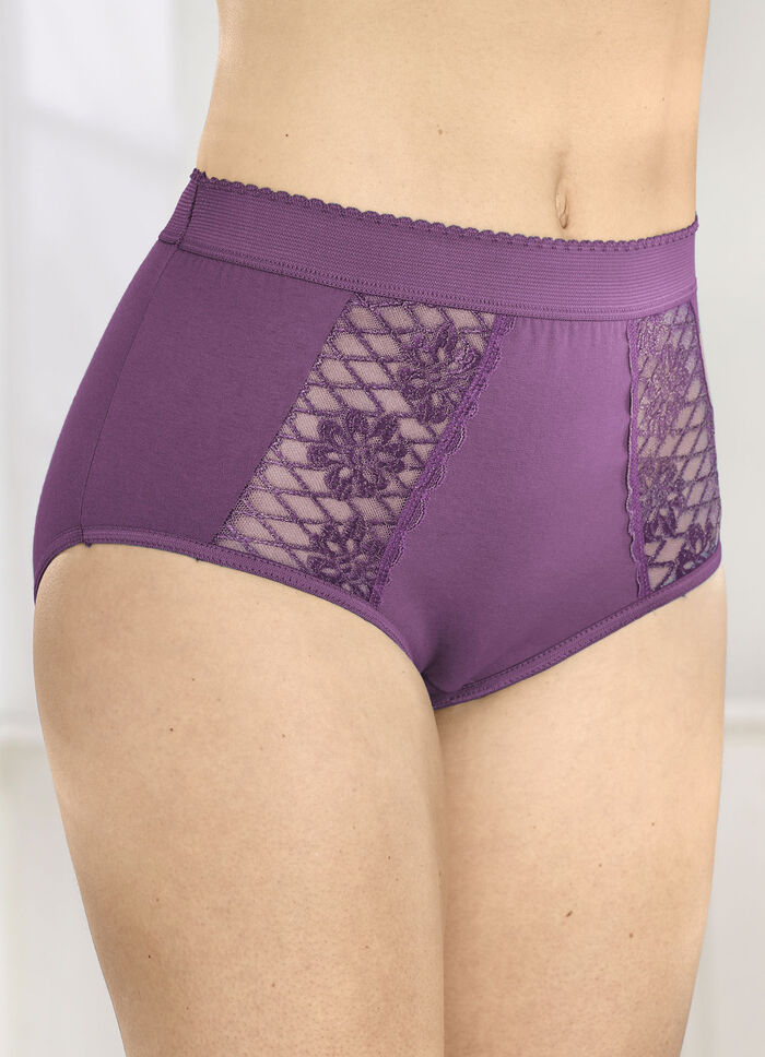 Dreierpack Formslips mit Spitzeneinsätzen 