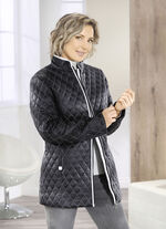 Jacke mit Rautenstepp SCHWARZ