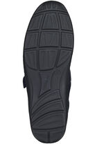 Waldläufer, bequeme Damen-Slipper, Weite H, mit herausnehmbarem Fußbett DUNKELBLAU