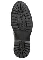 Schnür-Stiefel mit echtem Lammfellfutter SCHWARZ