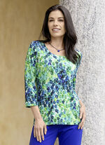 Shirt mit farbbrillantem Alloverdruck 