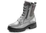 Waldläufer, gefütterte Damen-Stiefeletten, Winterschuhe, Weite H, mit Lammfell ALTSILBER