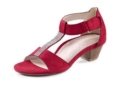 Andrea Conti, schicke Damen-Sandaletten, mit Klettspange 