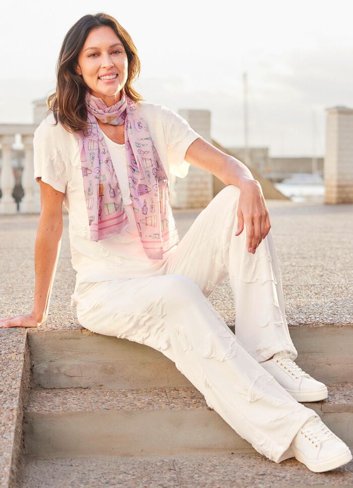 Shirt mit &uuml;berschnittener Schulterpartie 