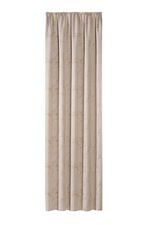 Blickdichter Verdunkelungsschal mit Kr&auml;uselband BEIGE