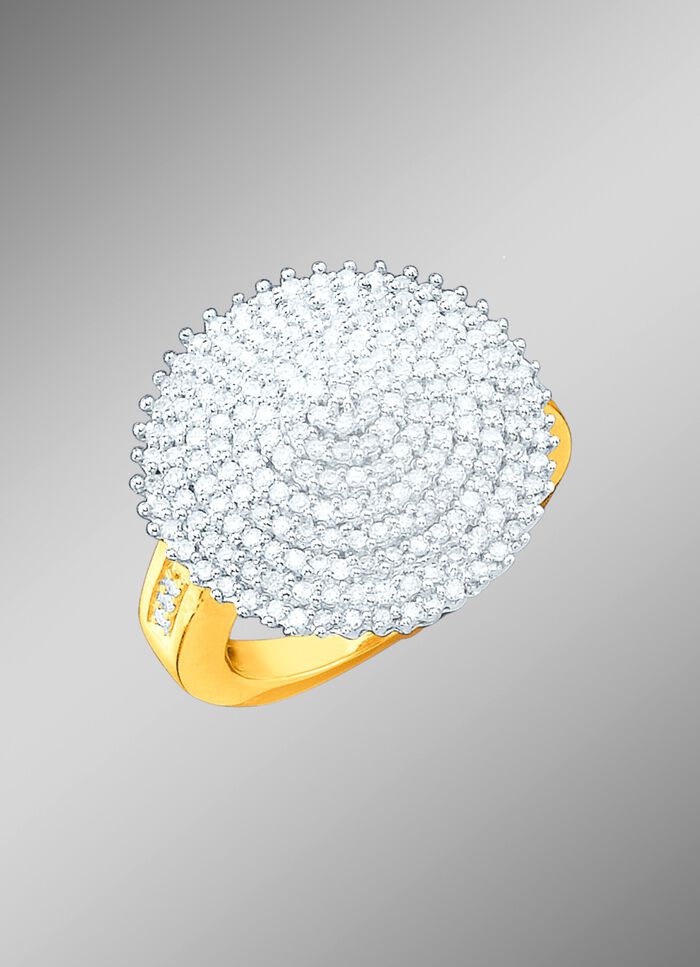 Diamant-Ring mit 216 Diamanten 