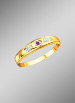 Damenring mit echt Rubin 