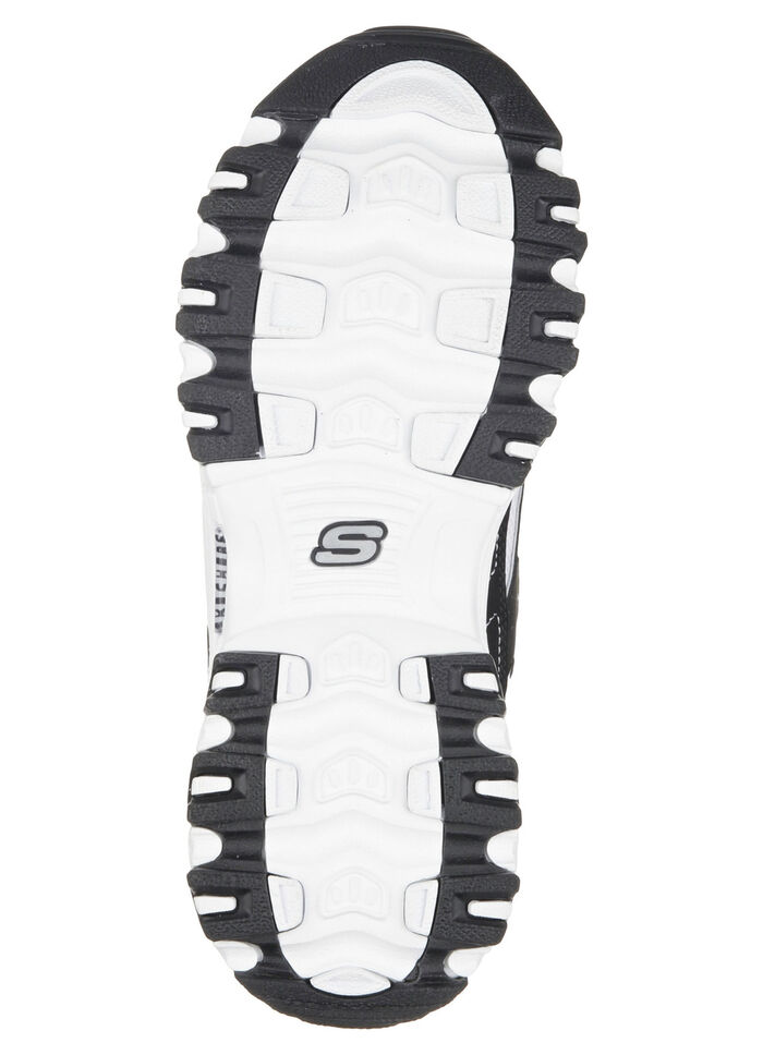 SKECHERS, sportliche Damen-Sneaker, mit herausnehmbarem Fußbett SCHWARZ-WEISS