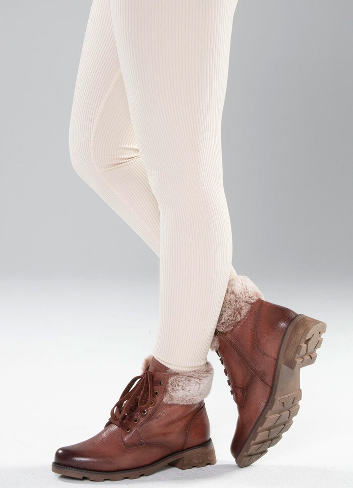 ELENA EDEN, gef&uuml;tterte Damen-Stiefeletten, Winterschuhe, Weite G, mit herausnehmbarem Fu&szlig;bett BRAUN