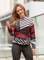 Shirt mit Tunnelzug und Bindeband 