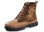 Gemini, modische Damen-Stiefeletten, Winterschuhe, Weite G, mit herausnehmbarem Fußbett CAMEL