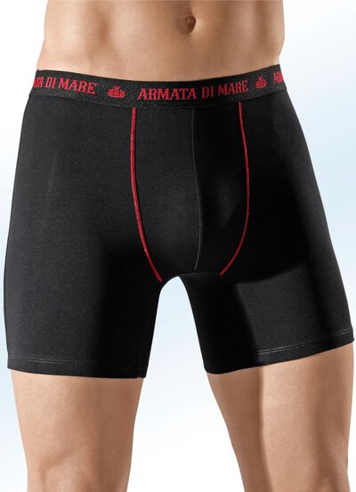 Viererpack Pants, mit Elastikbund, Kontrastnähten 