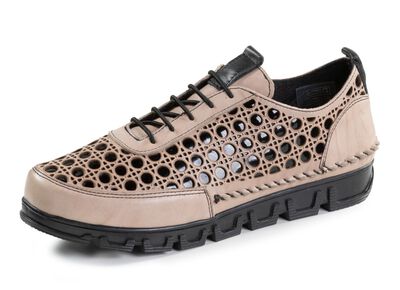 Gemini Schn&uuml;rschuh aus gelochtem Nappaleder 