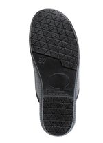 Klassische Damen-Hausschuhe, Weite H, im Textil-Materialmix SCHWARZ-GRAU