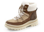 Remonte, gefütterte Damen-Boots, Winterschuhe, Weite G, mit Reißverschluss BRAUN-SAND