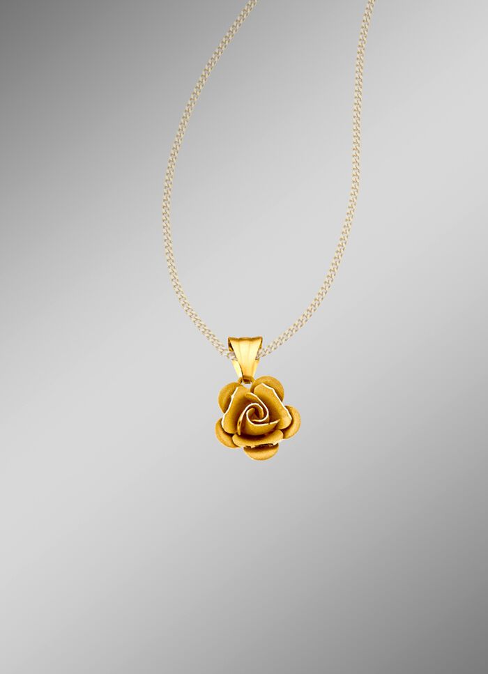 Romantischer Anh&auml;nger, teils mattiert, teils diamantiert 