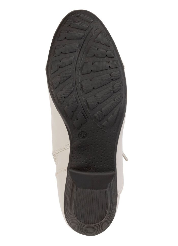 AAndrea Conti, modische Damen-Stiefeletten, Winterschuhe, mit Rei&szlig;verschluss ECRU