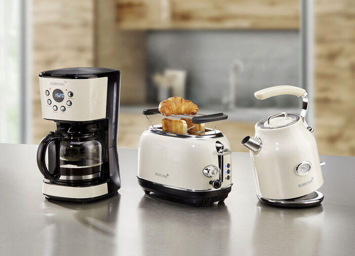 Korona Frühstücksserie im Retro-Design CREME