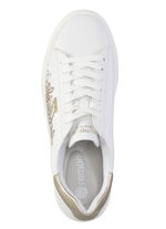 Remonte Sneaker mit verspieltem Blüten-Druck WEISS-BRONZE