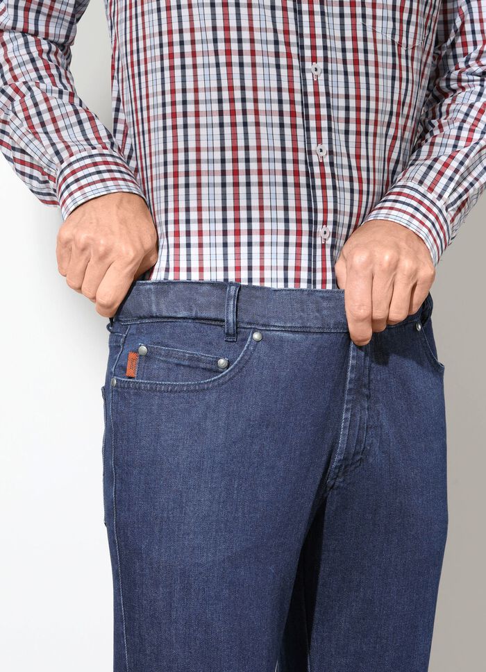 "Francesco Botti"-Jeans mit Komfortbund in 3 Farben DUNKELJEANS