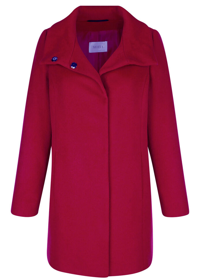 Wolljacke mit verdeckter Druckerleiste 