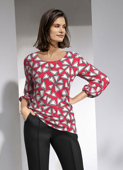 Shirt mit farbbrillantem Druck 