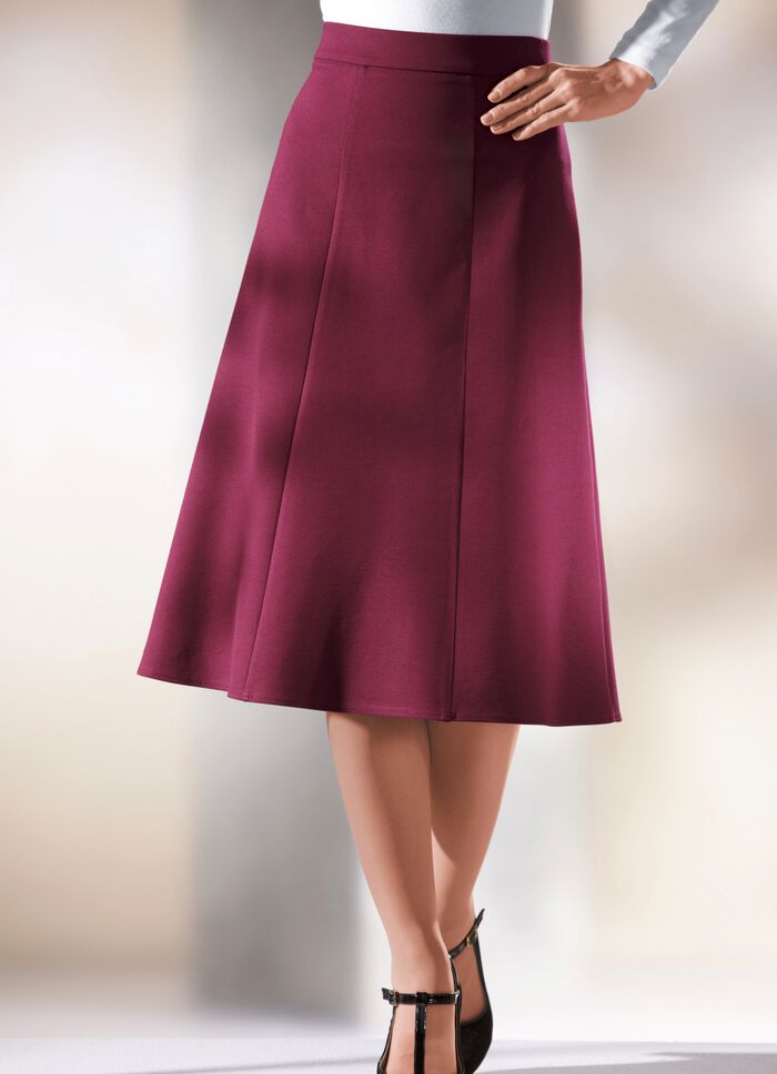 Tragangenehmer 6-Bahnenrock in 6 Farben RUBINROT