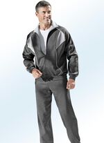 Freizeitanzug mit Seitentaschen ANTHRAZIT-HELLGRAU MELIERT